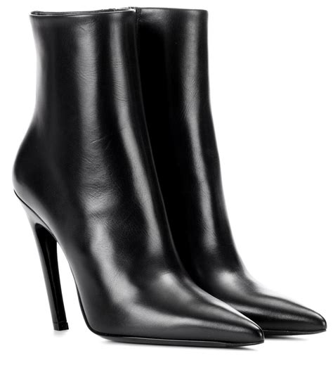 balenciaga knife leather ankle boots dupe